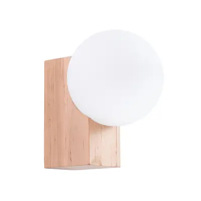 Zidna lampa BULBO prirodno drvo