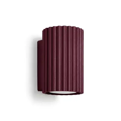 Zidna svjetiljka KARBON 10 burgund
