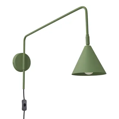 Zidna lampa NOX maslinasto zelena