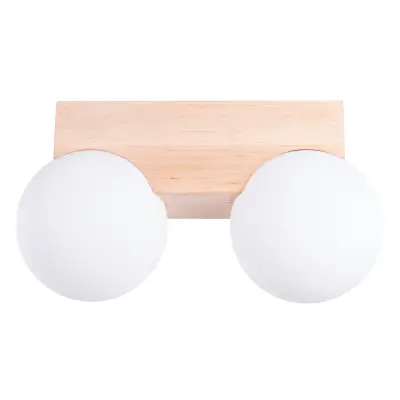 Stropna lampa BULBO 2 prirodno drvo