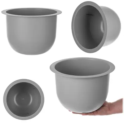 Loft okrugli vložek za cvjetni lonec, siv 29 cm