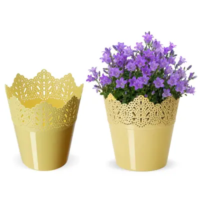 cvetlični lonec, cvetlični lonec, pokor, visok, plastika, 12 cm, burag