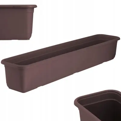 balkonski cvetlični lonec 80 cm plastik podolgovat cvetlični lonec