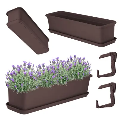 Balkonski lonec 60 cm, stojalo za cvjetne lonce, rihanki, balkon