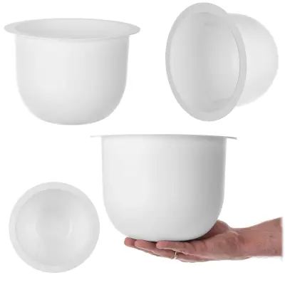 Loft okrugli vložek za cvetlični lonec, bel, 24 cm