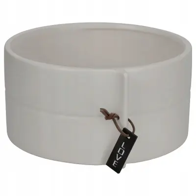 Keramički cvetlični lonec, cvetlični lonec, okrugli siv, 18 cm