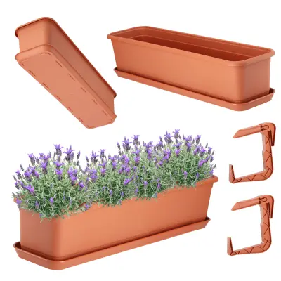 Balkonski lonec 60 cm, stojalo za cvjetne lonce, rihanki, balkon