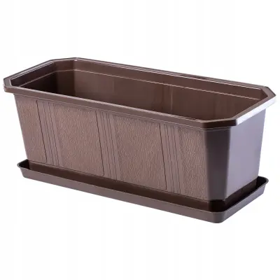 balkonski cvetlični lonec 40 cm sa stojalom za rože, ograja