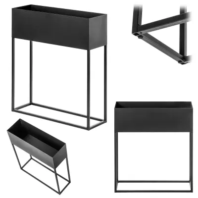 Stojalo za rože Loft Kovinski stoječi cvetlični lonec 60x70 cm