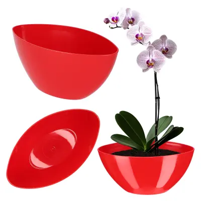 cvetlični lonec 21 cm ovalni plastik redec