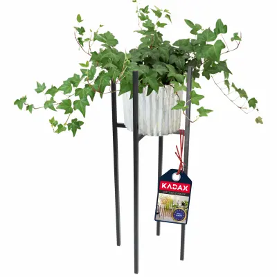 Stojalo za rože, kovinsko stojalo za rože, crna boja, lonci za rastne 67 cm