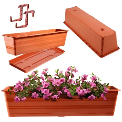 Balkonski lonec 60 cm, stojalo za cvjetne lonce, rihanki, balkon