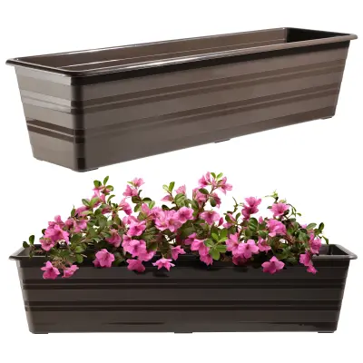 balkonski cvetlični lonec veliki cvetlični lonec 60 cm paket rož 4 kosi stojalo za rože