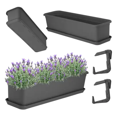 Balkonski lonec 60 cm, stojalo za cvjetne lonce, rihanki, balkon