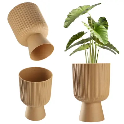 cvetlični lonec, cvetlični lonec, trata, plastični pokor, 14 cm, stojalo za rože, rjava