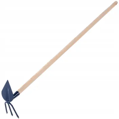 Vrtna motika za kopanje, kopač z vilama 9,5 cm, kavelj 132 cm