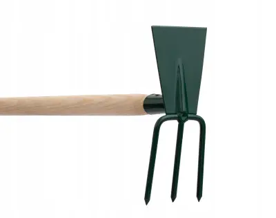Vrtna motika za kopanje, kopač z vilama 7 cm, kavelj 83 cm