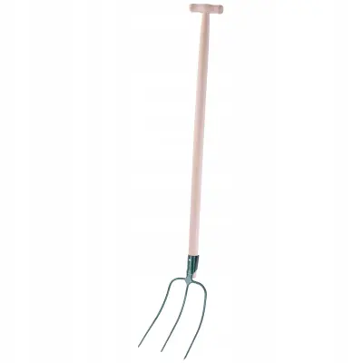 Vile za gnoj, seno, slamo, vrtne, 3 krake, kovinske, 126 cm