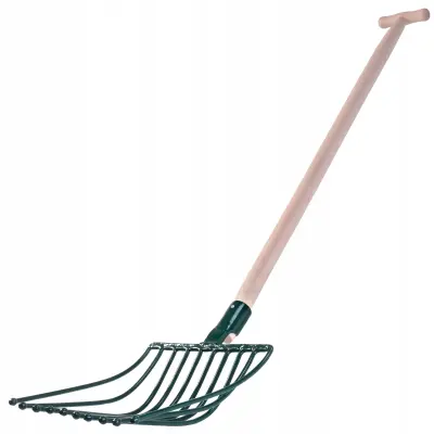 10-zobe vilice za krompir u pesu, kovinske, čvrste, široke, 138 cm