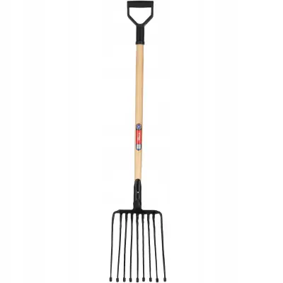 Vilice za krompir u pesu, 9-zobne, kovinske, čvrste, jake, 129 cm