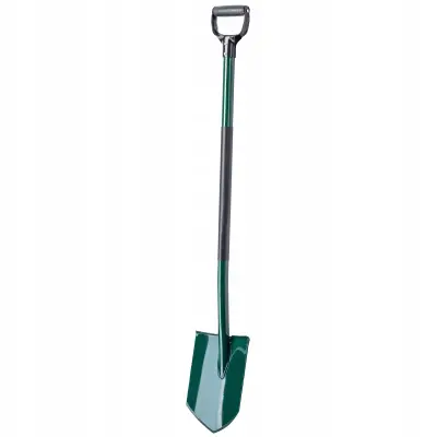 Vrtna lopata ostra za kopanje, sajenje, kovinski rihank 118 cm