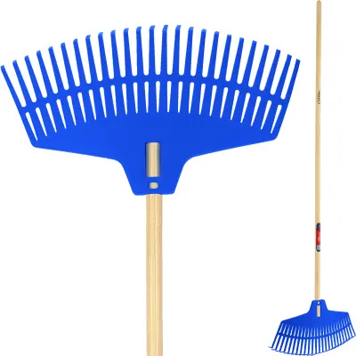 grablje za listje, vrt, trava, lesen rijn, 166 cm, univerzalne grablje