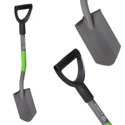 lopata ostra 84 cm kovinska vrtna ergonomska lopata s konicastim rihankom