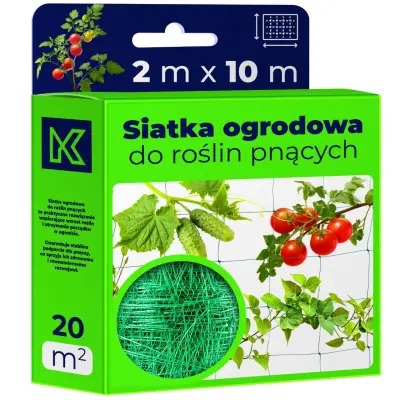 mreža za povrće, rajčice, kumare, vrtno oporo 2 x 10 m
