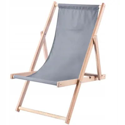 Leseni vrtni ležaljnik za na plažo, zložljn, poljski, visokokakovosten prážník
