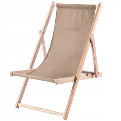 Leseni vrtni ležaljnik za na plažo, zložljn, poljski, visokokakovosten prážník