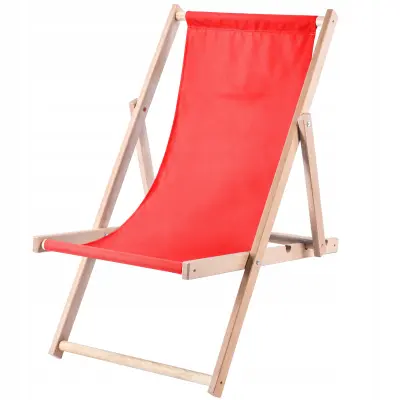 Leseni vrtni ležaljnik za na plažo, zložljn, poljski, visokokakovosten prážník
