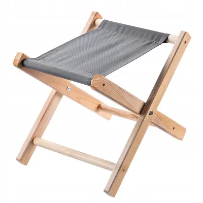 Zložljn stolček Leseni stolček 40x31 cm Vrtni dom Vrtni seđob