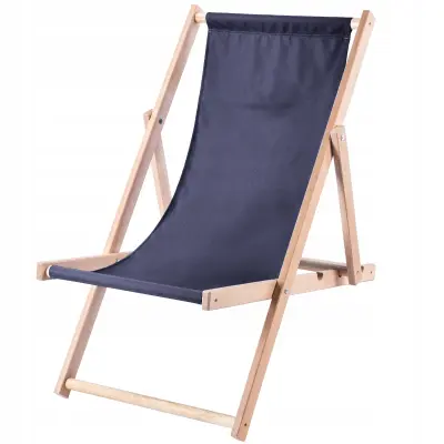Leseni vrtni ležaljnik za na plažo, zložljn, poljski, visokokakovosten prážník