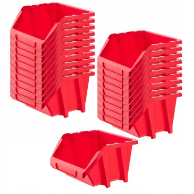 Delavniški pladnji Skladiščni zabojniki Komplet 20 pladnjeva Pladenj 187x158 mm