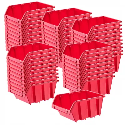Delavniški pladnji Skladiščni zabojniki Komplet 50 pladnjeva Pladenj 490x298 mm