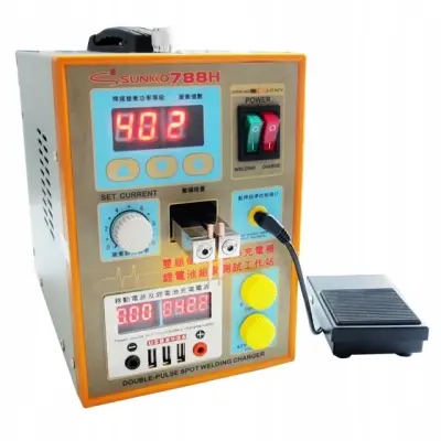 S788H-USB Točkovni Varilac – Prijenosni Spot Var, USB Punjenje, LED, Pedala | 180–240V, 1,5kW, 0,5–10ms, Ni 0,05–0,25mm