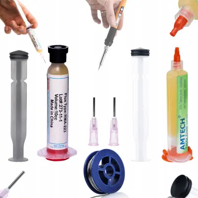Set NC-559-ASM RMA-223 – Lemna Žica 0,8 mm, Flux No-Clean 10cc | Sn63Pb37, 10 g, Igla