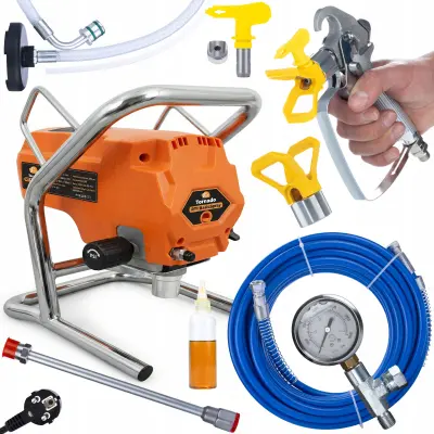 Set Tornado RT1 BasicSpray – Airless Uređaj Za Prskanje Boje Pištolj Mlaznica 517 | 950W, 3300 PSI, 2 L/min