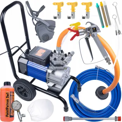 Blue Strong Storm 990 BSS07 – Airless Uređaj Za Prskanje Boje Membranski, 3500 W | 18 L/min, 220–240V, 248 bar, 8 m