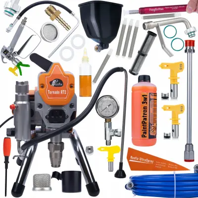 Set Tornado RT2 Airless Uređaj Za Prskanje Boje – Bezkontaktni Motor 1800W, 22MPa | 2,2L/min, Spremnik 6L