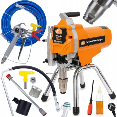 Tornado RTX5 – Airless Uređaj Za Prskanje Boje, Elektronska Regulacija Tlaka | 3200W, 4,5 L/min, 3300 PSI, Mlaznica 525, Cijev 10 m
