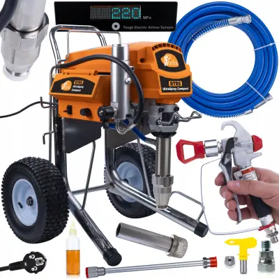 Set RTR5 UltraSpray Compact – Airless Uređaj Za Prskanje Boje | 4000W, 3300 PSI (227 bar), 6,5 L/min, 15 m 3/8, Mlaznica 631