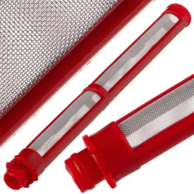 Graco FTX XTR Contractor Prstasti Filter – Zamjenski Dio Za Airless Uređaj Za Prskanje Boje, Crvena 200 MESH | 110 mm, Ø9 mm, Metal/Plastika, 1 ko
