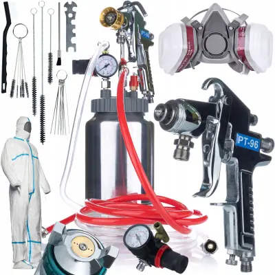 SprayTech FullSet 2L – Pneumatski Pištolj Za Prskanje 2 L | Aluminij I Čelik, 3,0 mm, 325 l/min, CE certificiran