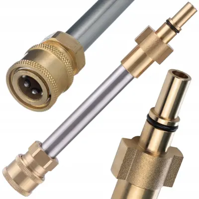 QC 1/4" Adapter Produžetak Cijevi Za Prskanje – Zamjenski Dio za Visokotlačni Perač Bosch, Black&Decker | 17,2 cm, 160 bar