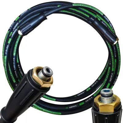 SteelHose Black Pro 25m Cijev Za Visokotlačni Perač – Zamjenski Dio Za Kärcher HD HDS | Čelični Oplet, M22 x M22, 25 m, 250 bar, 155°C