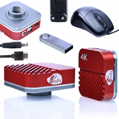 Hercules Pro KHMP-4K-60FPS Mikroskopska Kamera – 4K@60fps, 16 MP Sony CMOS, C-Mount | 1/1,8", 2,0 µm, USB/HDMI
