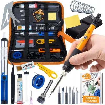Pitbull 9w1 Set Za Lemljenje – Lemilica 60W s regulacijom | 200–450°C, 220V, ESD, Etui