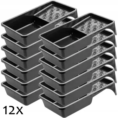 Velik pladenj za boju 155x295 mm za komplet valjčkov za barvanje crne boje 12 kosov