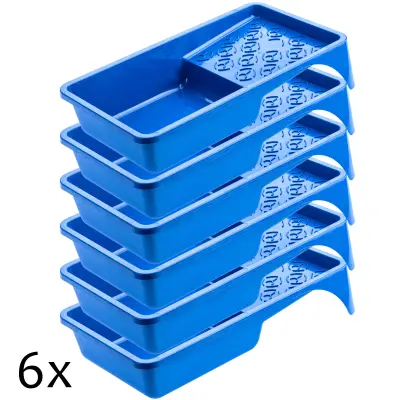 Velik pladenj za boju 155x295 mm za valjček za barvanje Komplet pladnjev za valjčke, 6 komada